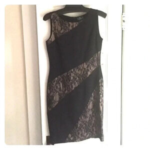 American Living black dress with lace